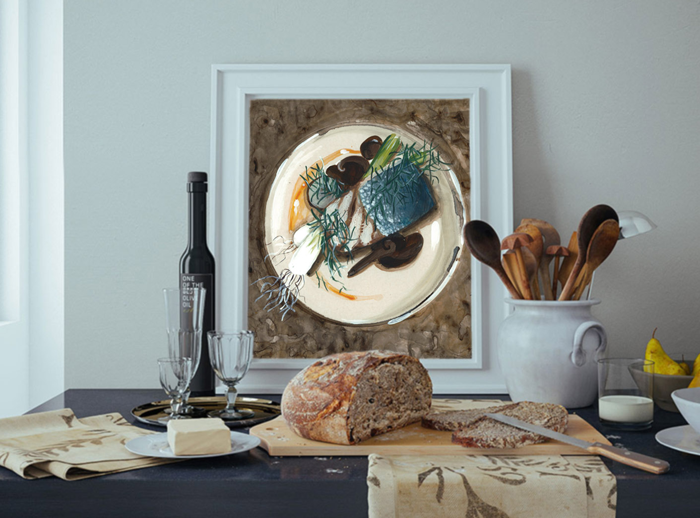 Quadro quadrato mokeup_M