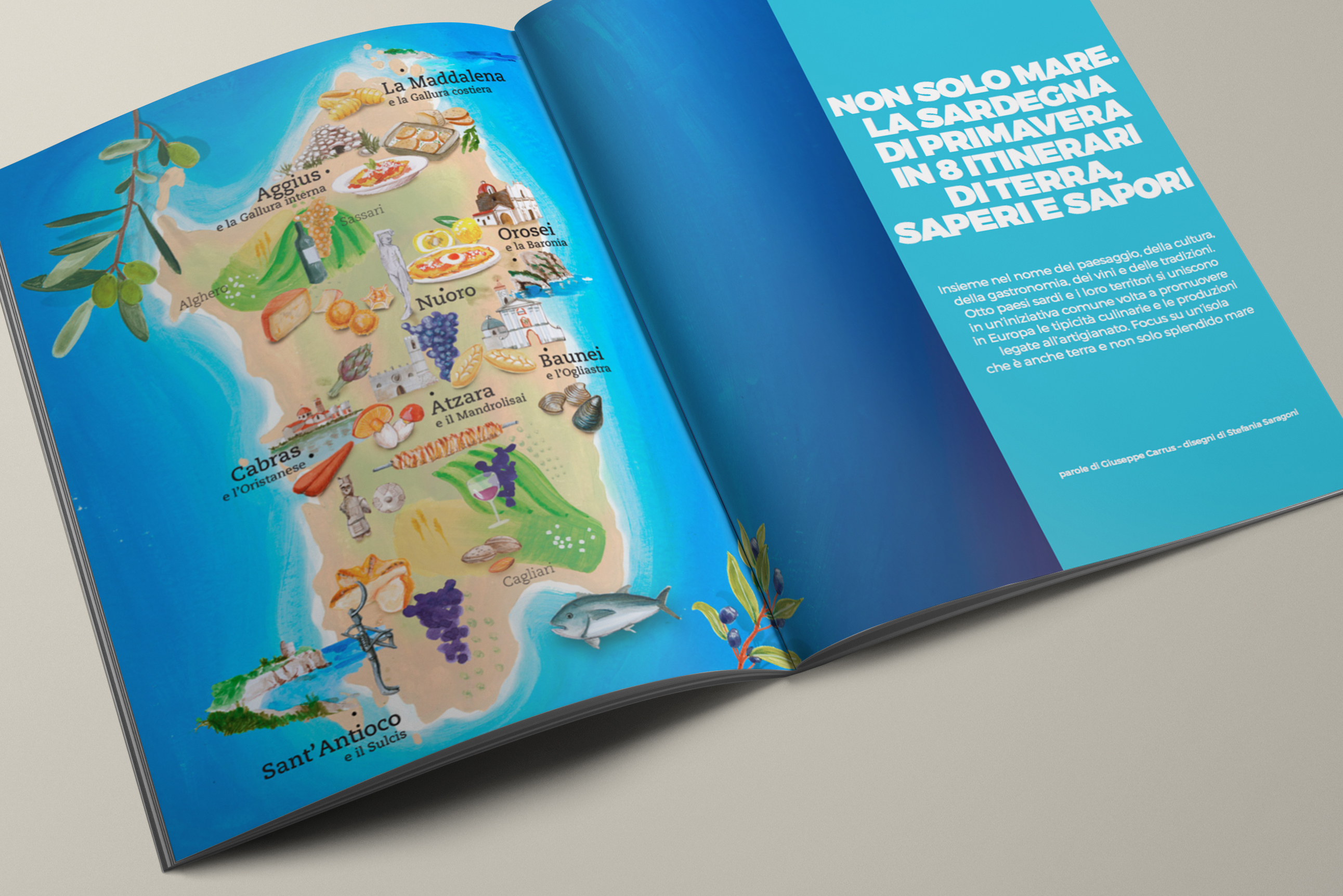 Cartina Sardegna Gambero Rosso pagine