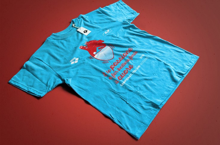 Tshirt- nuoto cuore_3